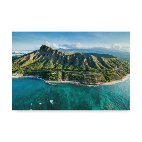Cameron Brooks 'Diamond Head Surf Spot' Canvas Art, 22x32, Trademark Fine Art, Mfr#: ALI40482-C2232GG